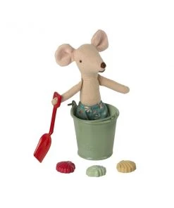 Maileg Set De Playa Con Cubo, Pala Y Conchas De Colores