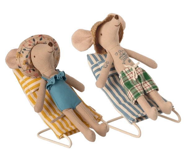 Maileg Beach Chair Set 1 Maileg Beach Chair Set