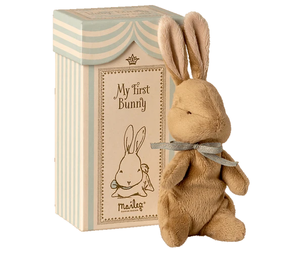Maileg My First Bunny In A Box - Light Blue 1 Maileg My First Bunny In A Box - Light Blue