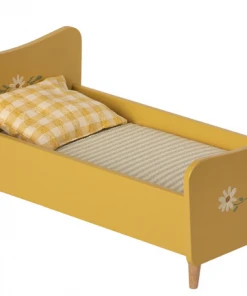 Maileg Wooden Bed Mini - Yellow