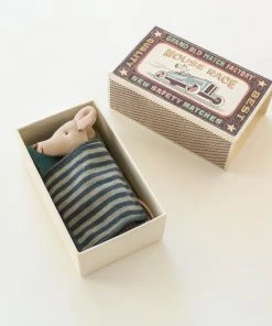 Maileg Little Brother Mouse Toy In Matchbox 16 Maileg Little Brother Mouse Toy In Matchbox