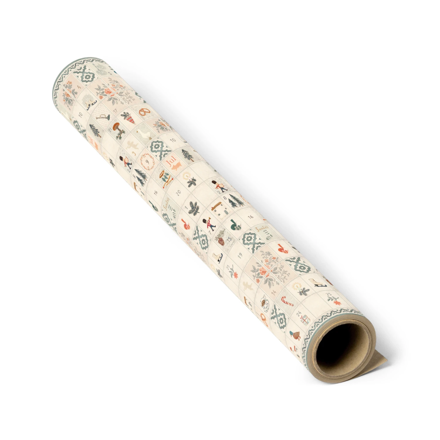 Maileg Days of December Giftwrap - 10 Meter Roll 1 Maileg Days of December Giftwrap - 10 Meter Roll