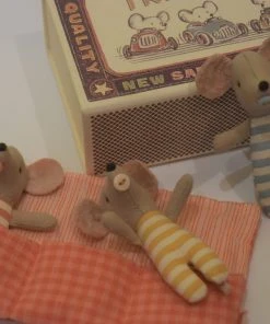 Maileg Baby Mice Triplets In Matchbox