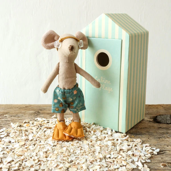 Maileg Beach Mice - Big Brother In Cabin De Plage Toy 4 Maileg Beach Mice - Big Brother In Cabin De Plage Toy