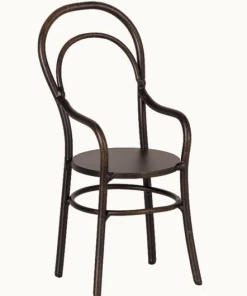 Maileg Mini Anthracite Chair with Armrests