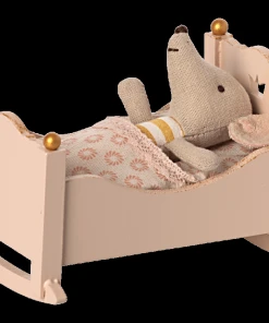 Maileg Rose Cradle, Baby Mouse - Maileg