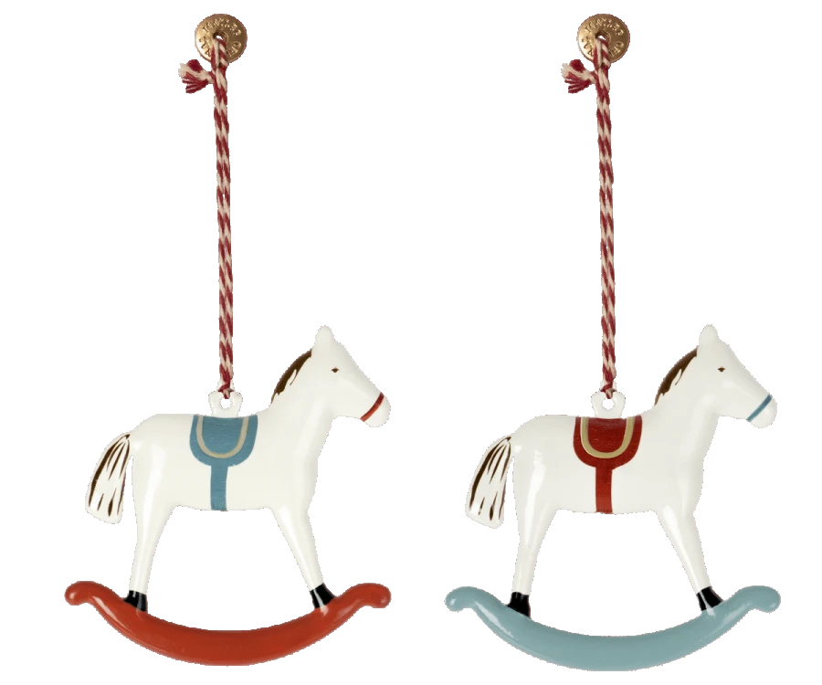 Maileg Metal Rocking Horse Ornament 1 Maileg Metal Rocking Horse Ornament
