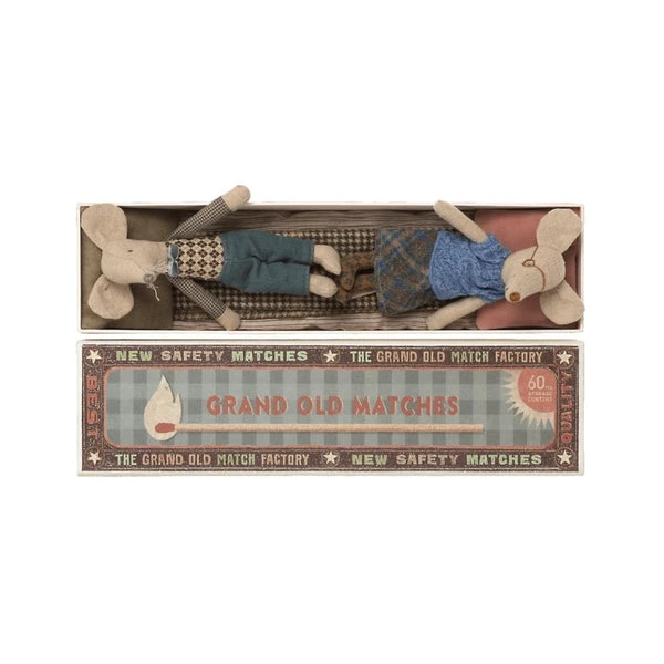 Maileg Grandma & Grandpa Mice In Matchbox 1 Maileg Grandma & Grandpa Mice In Matchbox