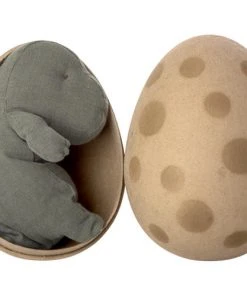 Maileg Gantosaurus In Egg, Small - Dark Petrol