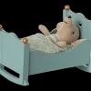 Maileg Blue Cradle, Baby Mouse - Maileg