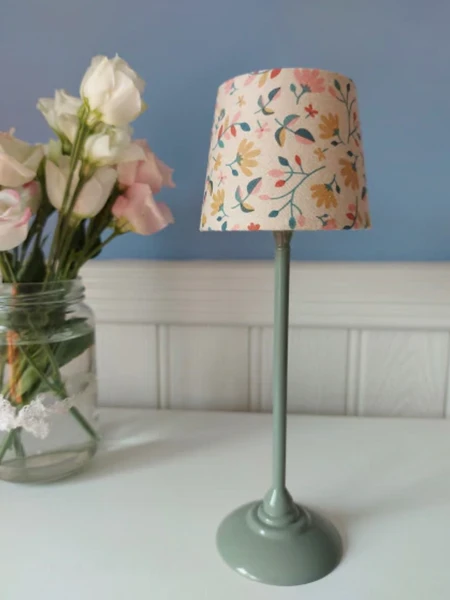 Maileg Miniature Floor Lamp - Dark Mint 1 Maileg Miniature Floor Lamp - Dark Mint