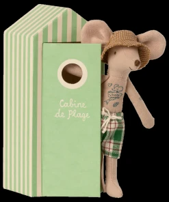 Maileg Beach Mice Dad In Cabin De Plage