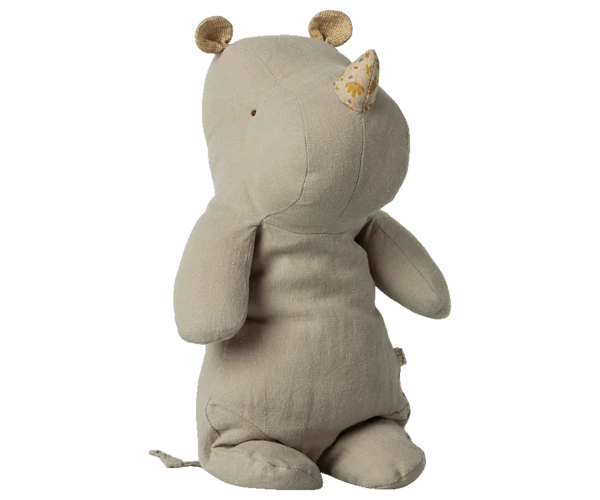 Maileg Safari Friends Medium Rhino Light Grey 1 Maileg Safari Friends Medium Rhino Light Grey
