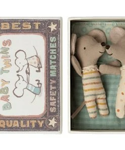 Maileg Topolini Baby Twins In Scatola