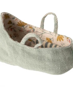 Maileg Mini Fabric Carrycot with Handles