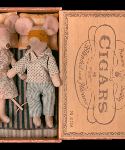 Maileg Mum and Dad Mouse in a Box