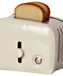 Maileg Grille pain & pain miniature - Blanc cassé
