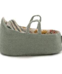 Maileg Mini Fabric Carrycot with Handles