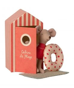 Maileg Beach Mice Little Sister in Cabin de Plage