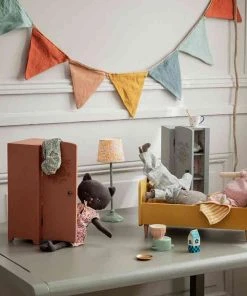 Maileg Miniature Closet Grey/Mint