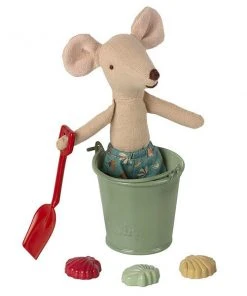 Maileg Beach Set Shovel, Bucket and Shells
