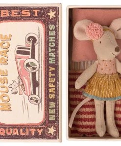 Maileg Little Sister Mouse in Matchbox