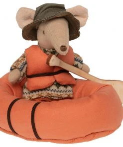 Maileg Rubber Boat with Life West and Paddle 5 Maileg Rubber Boat with Life West and Paddle