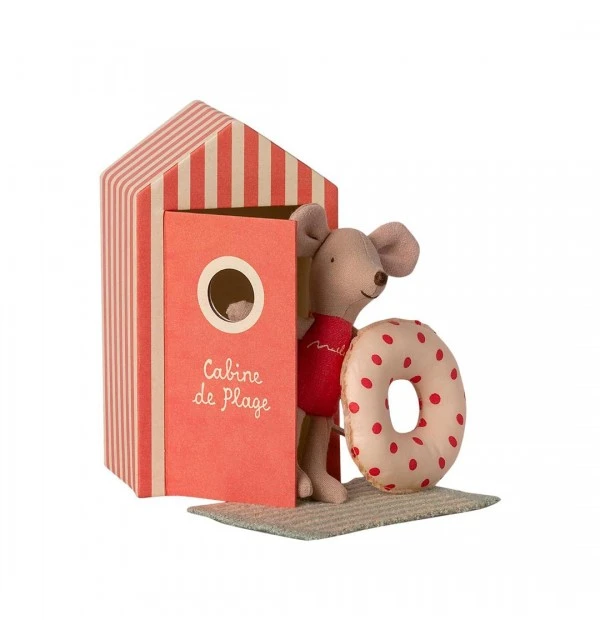 Maileg Cabina De Playa Con Hermana Pequeña 2 Maileg Cabina De Playa Con Hermana Pequeña