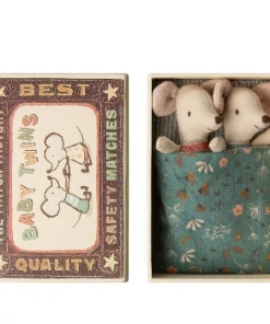 Maileg Twin Baby Mice Doll in Box