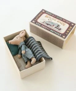 Maileg Little Brother Mouse Toy In Matchbox 17 Maileg Little Brother Mouse Toy In Matchbox