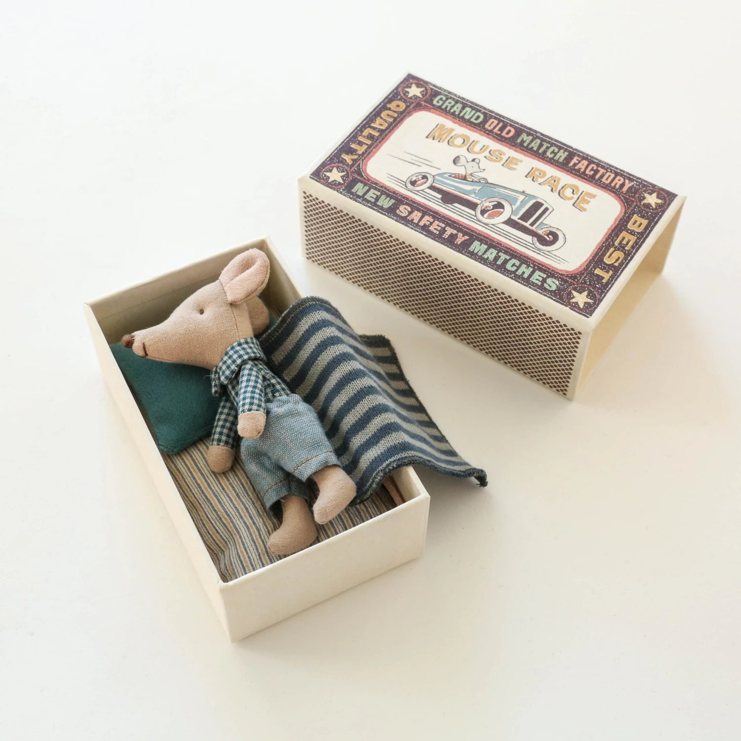 Maileg Little Brother Mouse Toy In Matchbox 9 Maileg Little Brother Mouse Toy In Matchbox