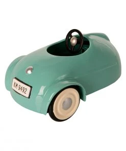 Maileg Mouse with Blue Car and Garage