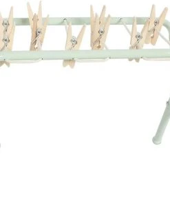 Maileg Mint Metal Clothes Post with Pegs