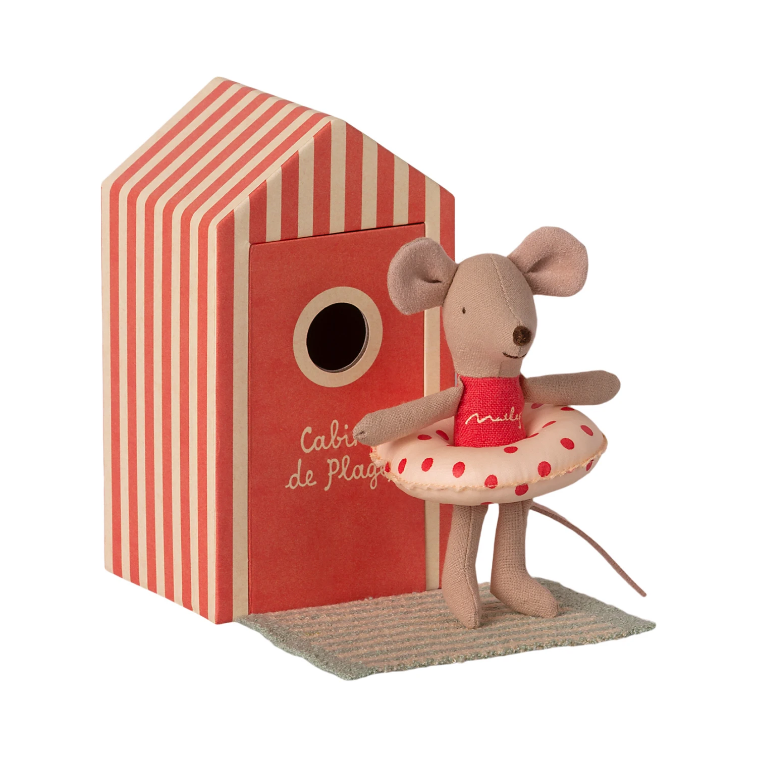 Maileg Beach Mice Little Sister in Cabin de Plage 1 Maileg Beach Mice Little Sister in Cabin de Plage