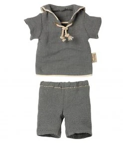 Maileg Rabbit size 1, Sailor - Dusty blue