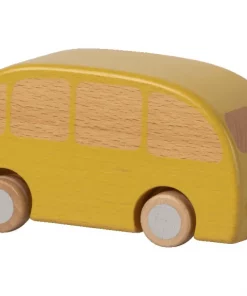 Maileg Yellow Wooden Friction Bus