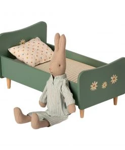 Maileg Wooden Bed - for Mini Mice and Rabbits - Mint Blue
