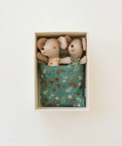 Maileg Baby Mice Twin Toys In Matchbox