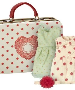 Maileg Mouse Suitcase with 2 Sets of Clothes