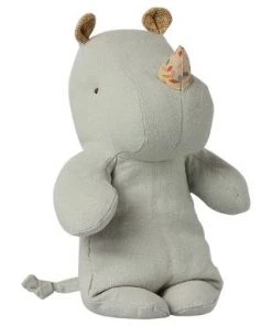 Maileg Small Pigeon Blue Rhino Toy