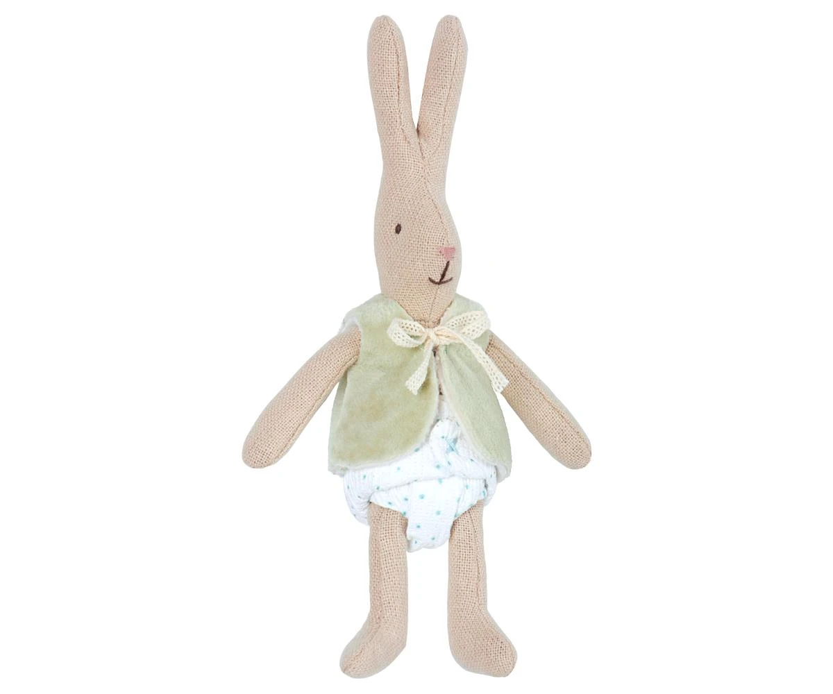 Maileg Micro Cotton Rabbit with West 1 Maileg Micro Cotton Rabbit with West