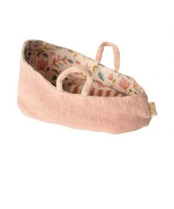 Maileg My Misty Rose Baby Mouse Carry Cot