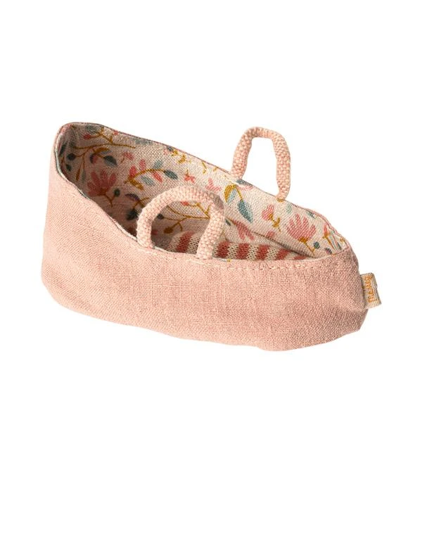 Maileg My Misty Rose Baby Mouse Carry Cot 1 Maileg My Misty Rose Baby Mouse Carry Cot