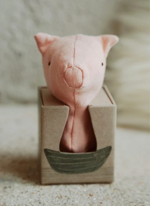 Maileg Pig Baby Rattle 8 Maileg Pig Baby Rattle