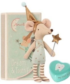 Maileg Tooth Fairy Big Brother Mouse with Metal Box