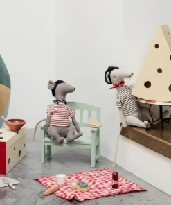 Maileg Rat In Cheese Box - Light Grey