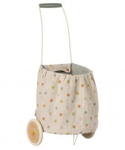 Maileg Trolley - Multi Dots - Blue
