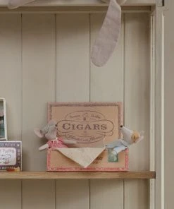 Maileg Mum Dad Mice in Cigar Box Bed 7 Maileg Mum Dad Mice in Cigar Box Bed