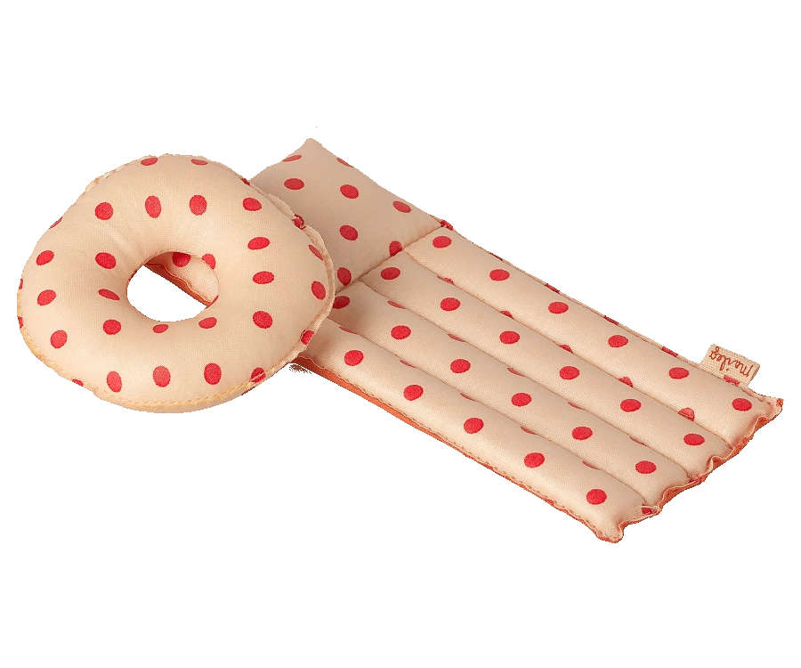 Maileg Red Dot Printed Air Toy Mattress 4 Maileg Red Dot Printed Air Toy Mattress