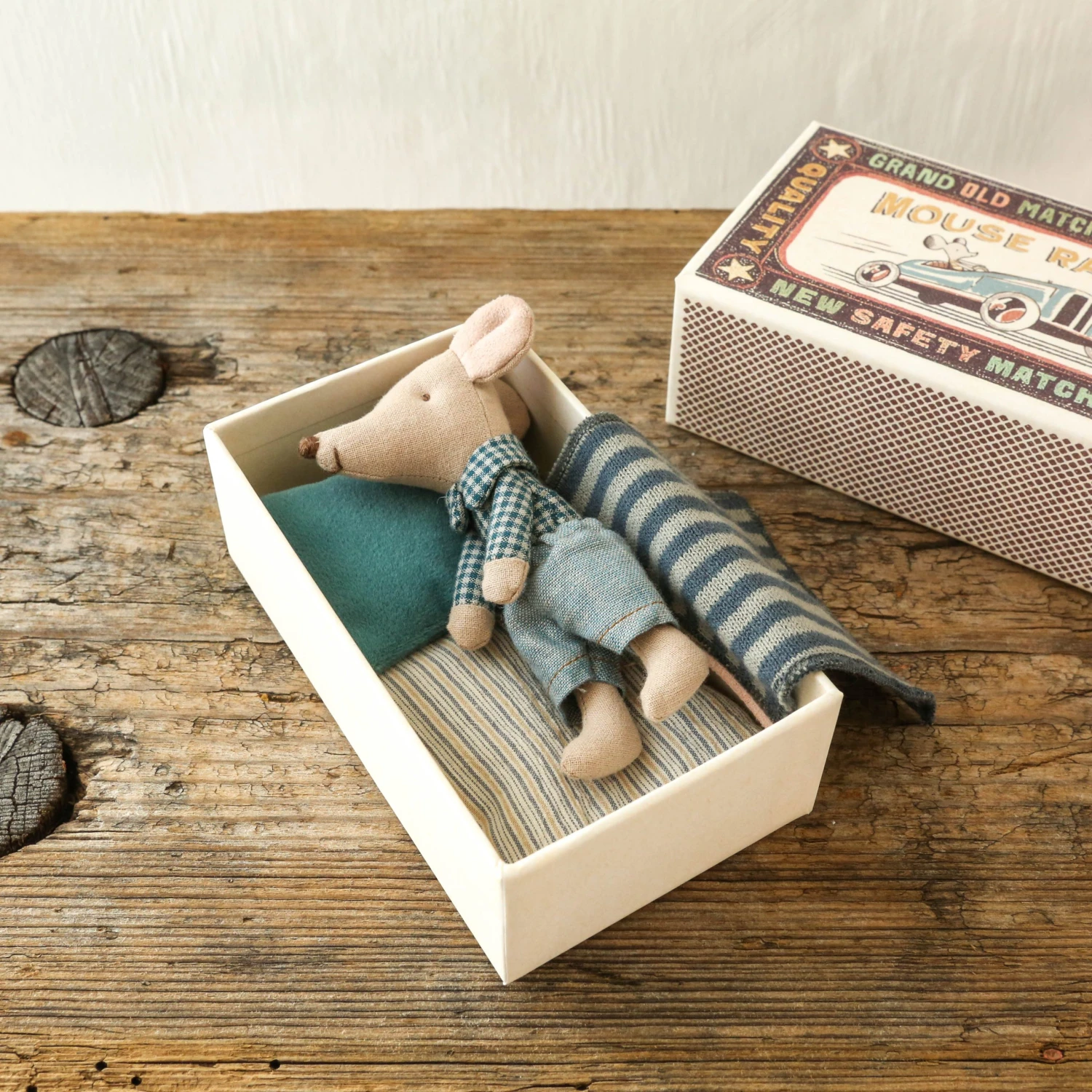 Maileg Little Brother Mouse Toy In Matchbox 6 Maileg Little Brother Mouse Toy In Matchbox